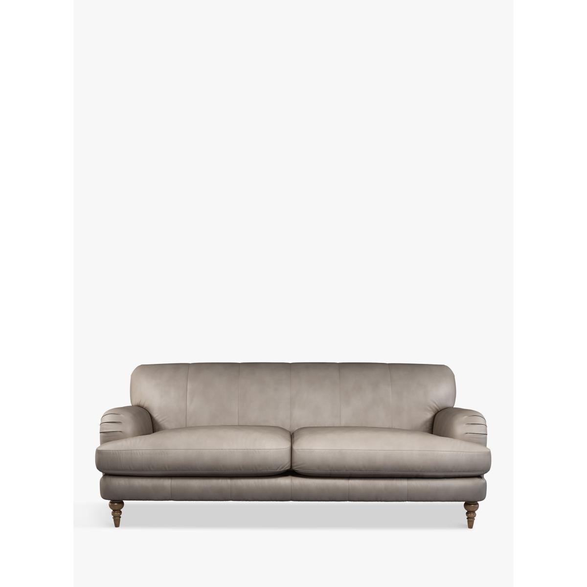 John Lewis & Partners Harrogate High Back Grand 4 Seater Leather Sofa, Dark Leg – image 4