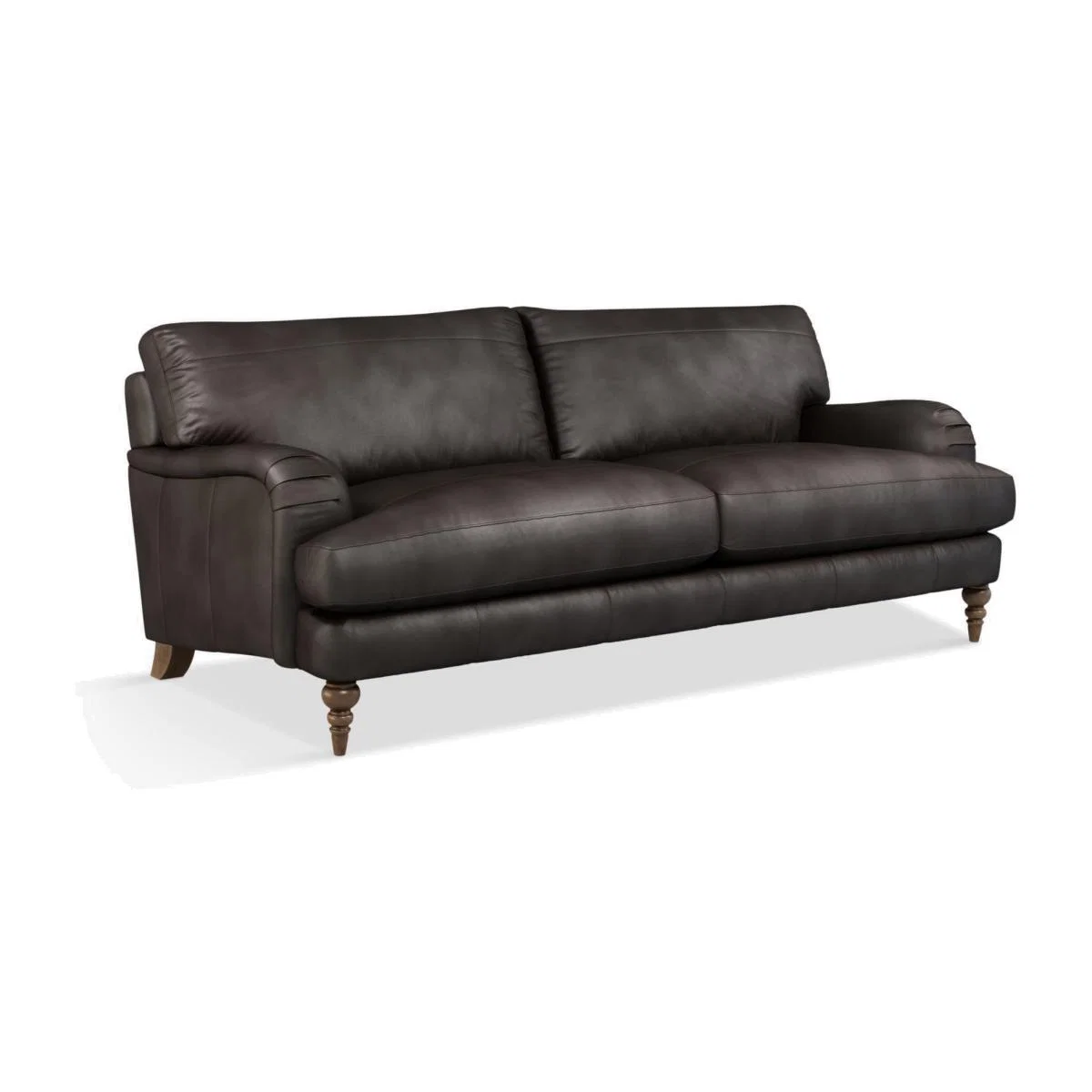 John Lewis & Partners Otley Grand 4 Seater Leather Sofa, Dark Leg – image 1