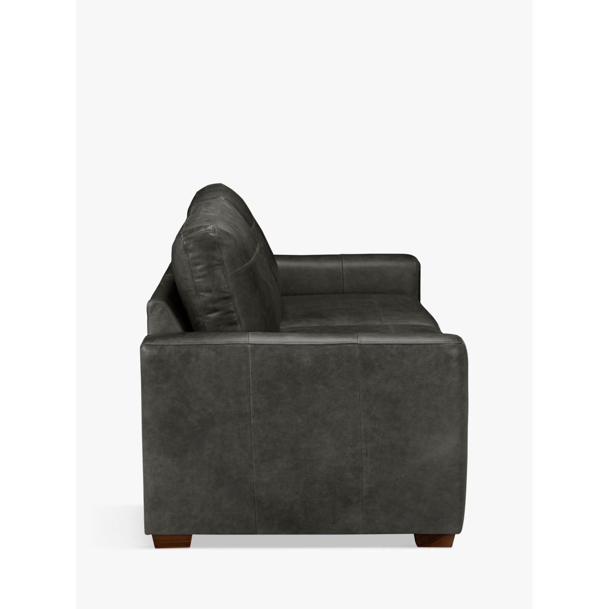 John Lewis & Partners Oliver Small 2 Seater Leather Sofa, Dark Leg – image 4