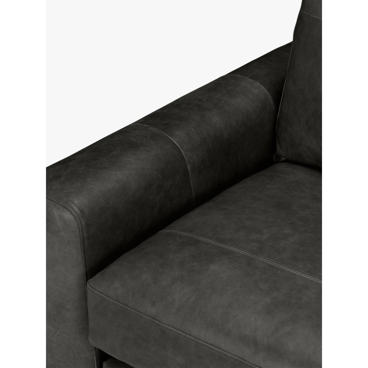 John Lewis & Partners Oliver Small 2 Seater Leather Sofa, Dark Leg – image 6