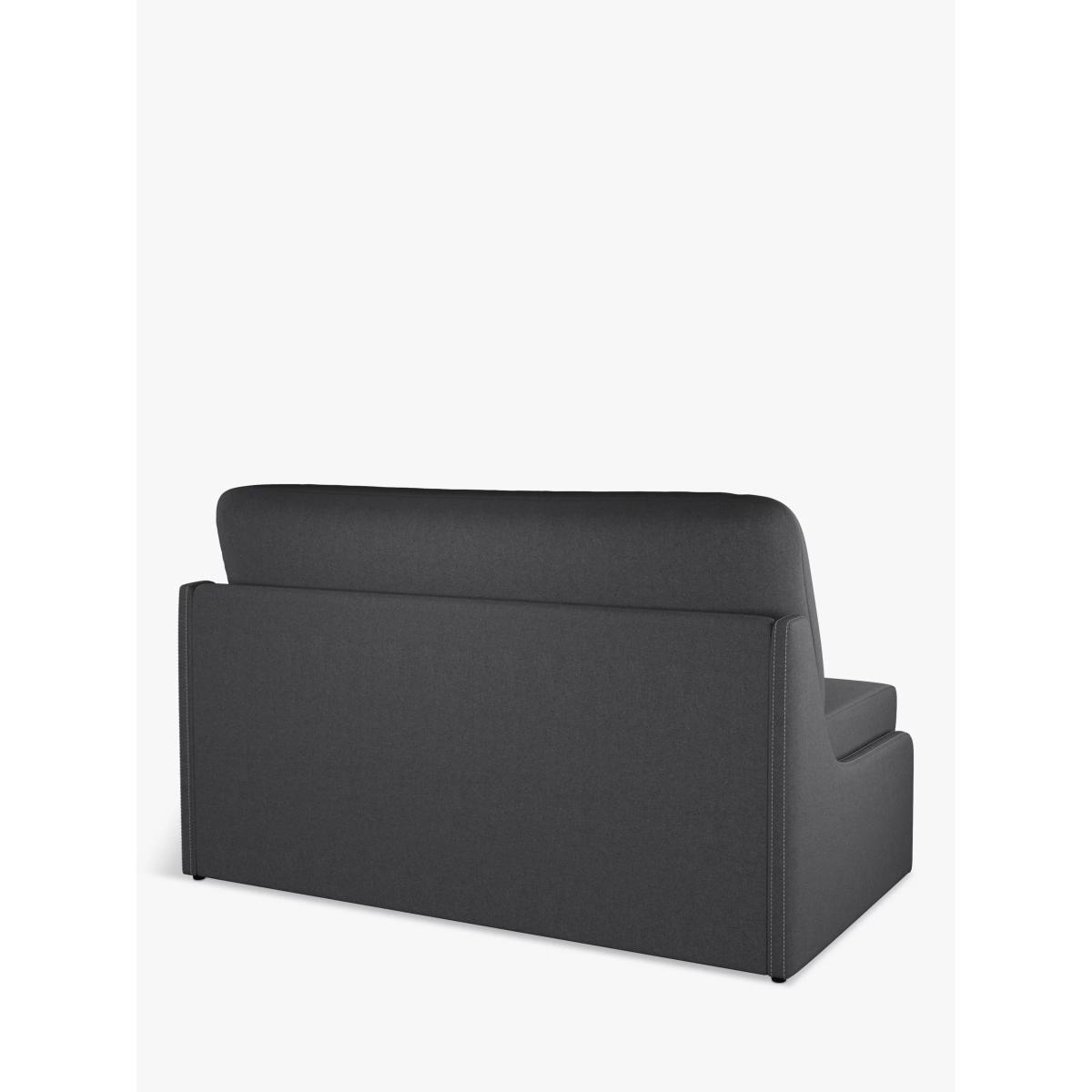 John Lewis ANYDAY Kip Armless Medium 2 Seater Sofa Bed, Dark Grey Weave – image 3