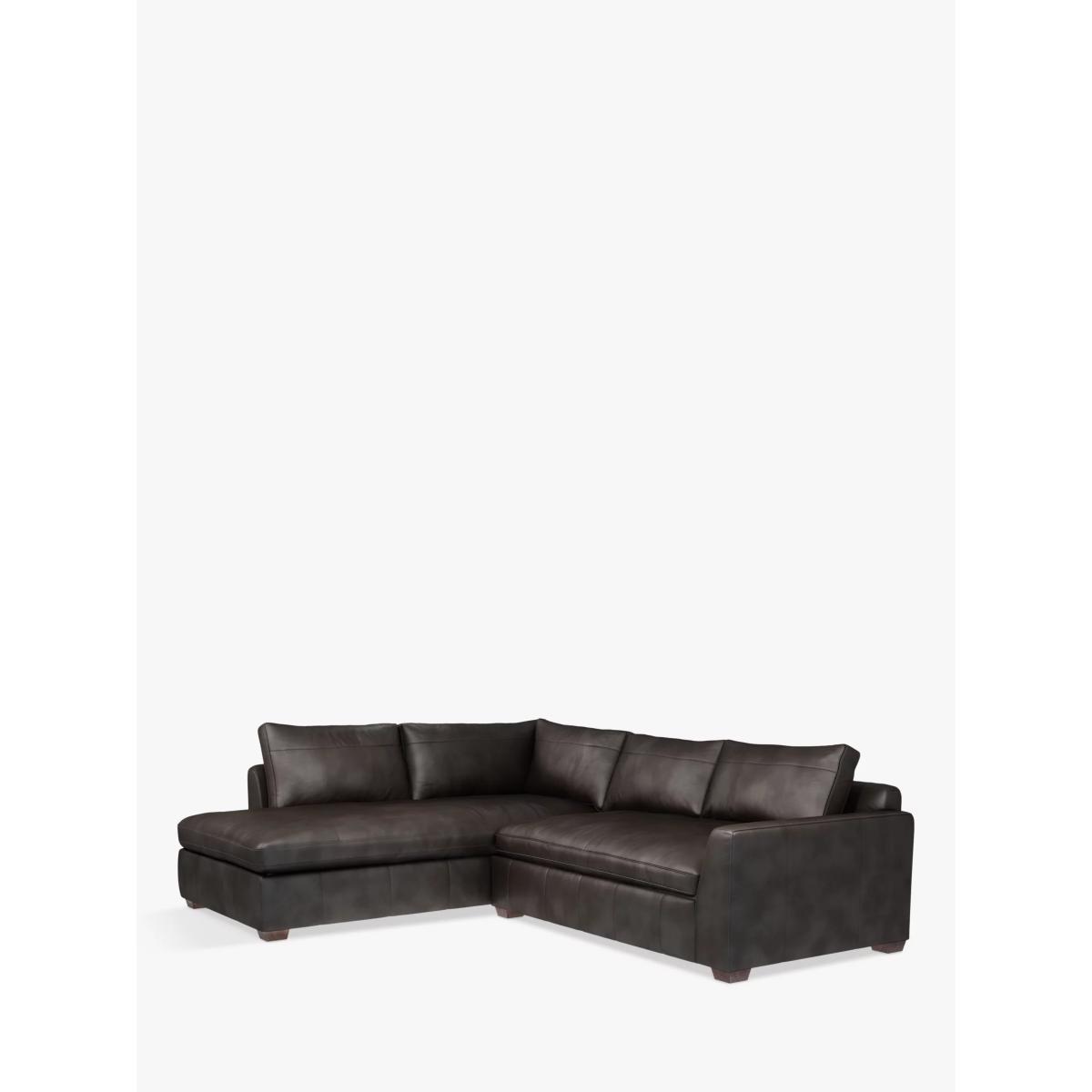 John Lewis & Partners Tortona LHF Chaise End Leather Sofa, Dark Leg – image 2