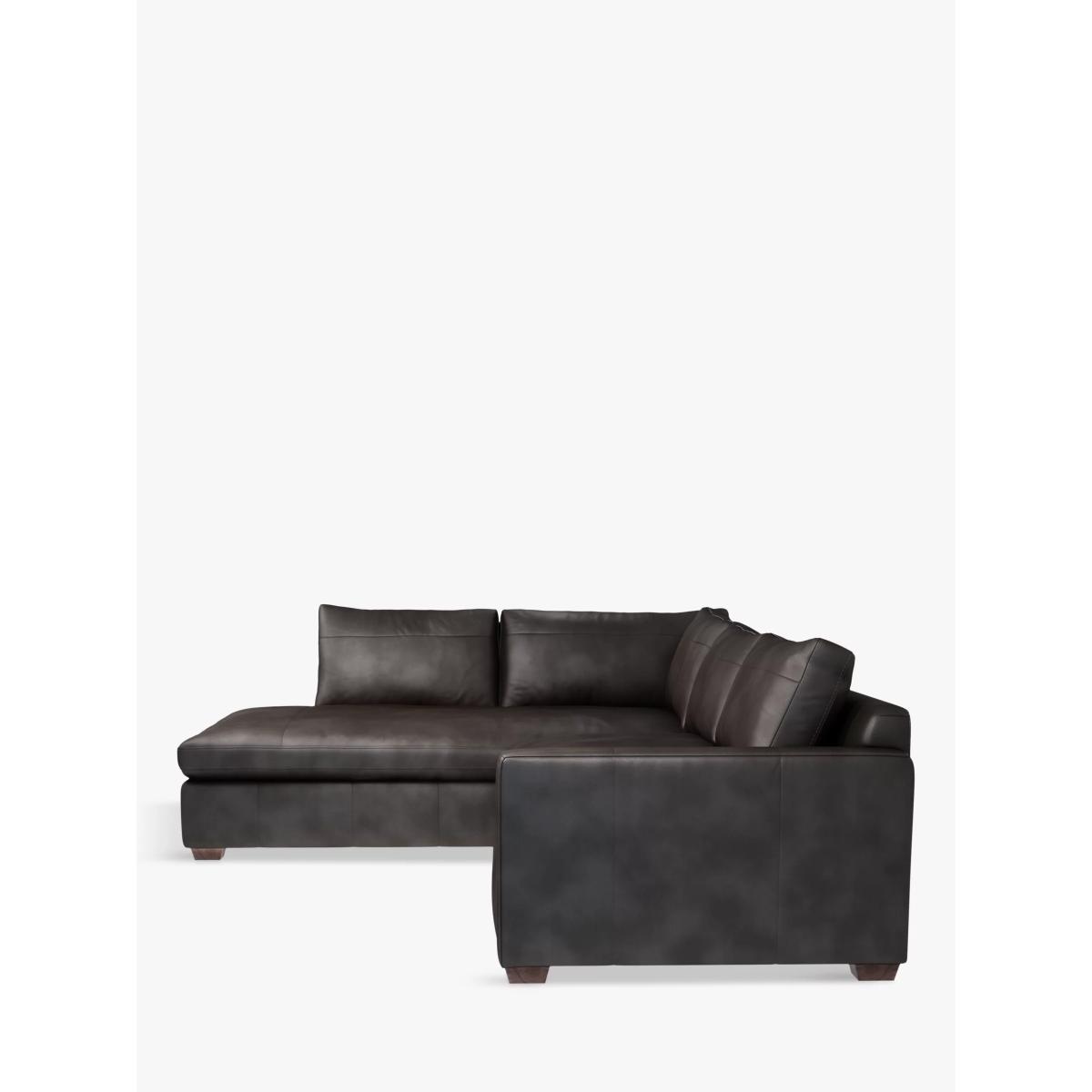 John Lewis & Partners Tortona LHF Chaise End Leather Sofa, Dark Leg – image 3