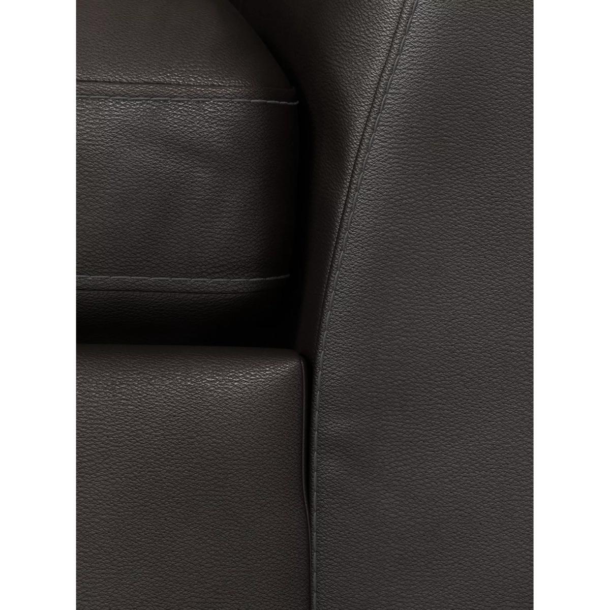 John Lewis & Partners Tortona LHF Chaise End Leather Sofa, Dark Leg – image 7