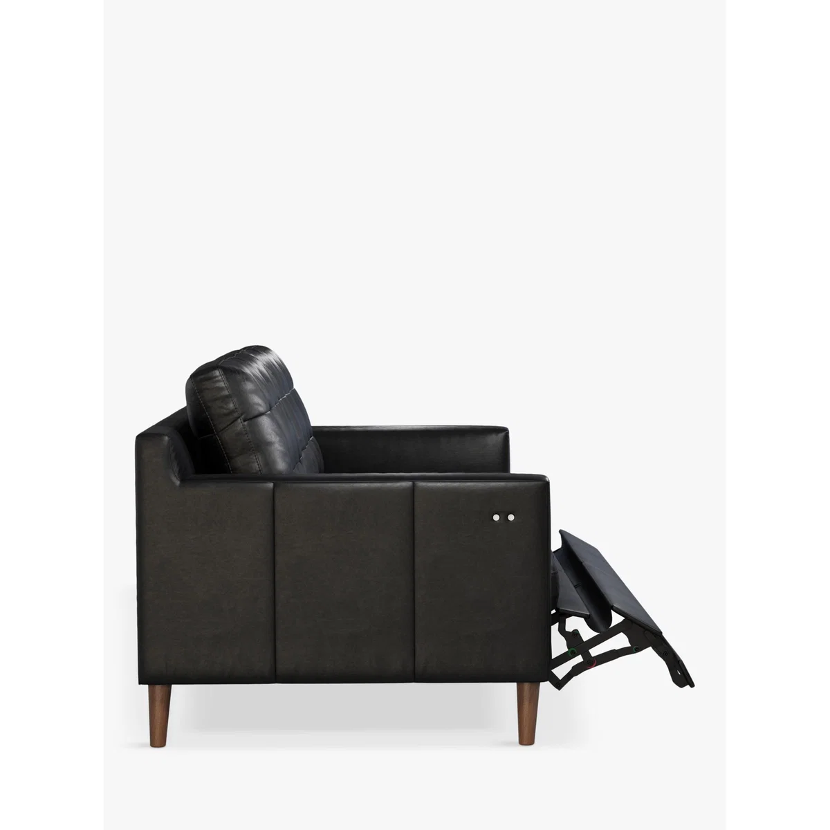 John Lewis & Partners Draper Motion Large 3 Seater Leather Sofa with Footrest Mechanism, Dark Leg – image 2