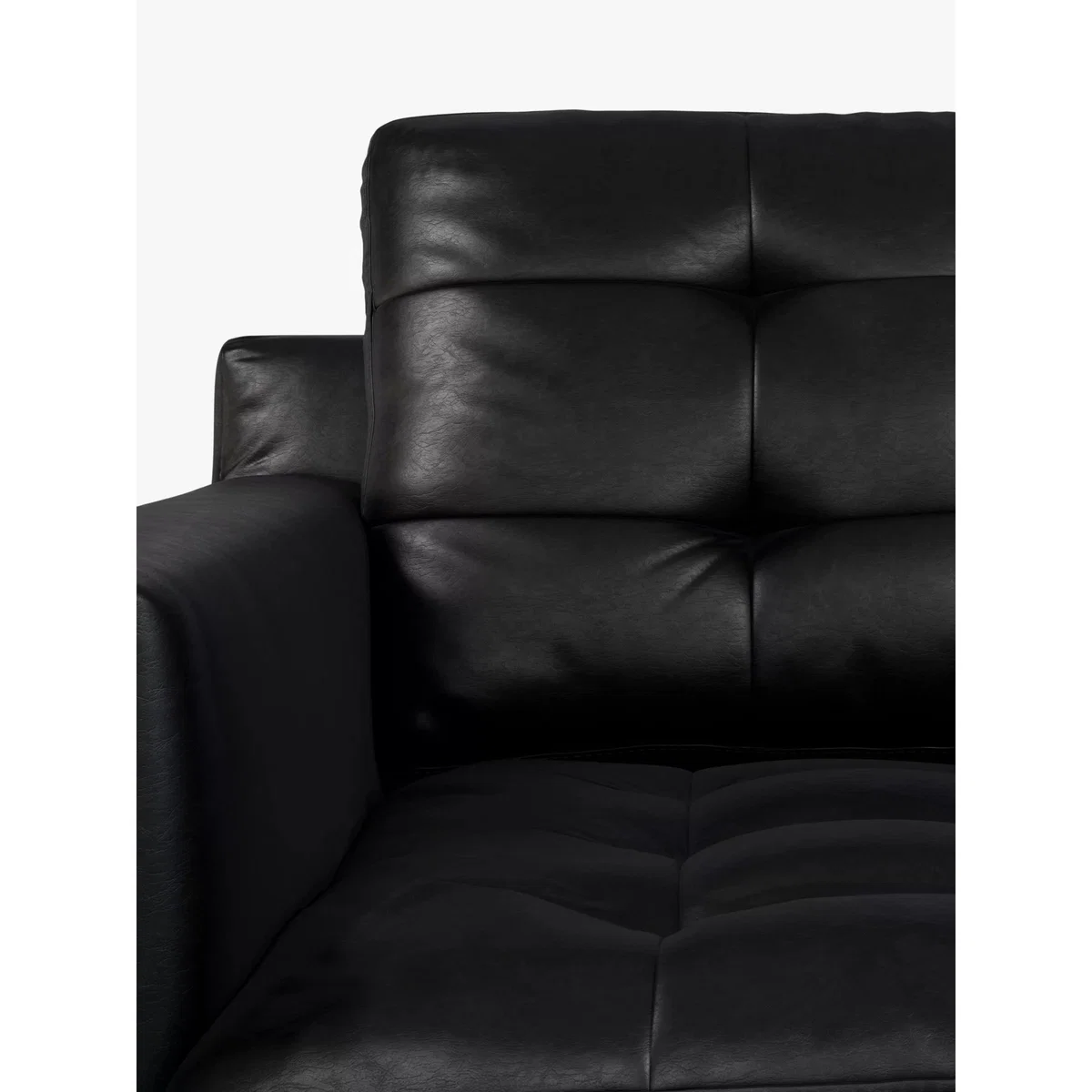 John Lewis & Partners Draper Motion Large 3 Seater Leather Sofa with Footrest Mechanism, Dark Leg – image 6