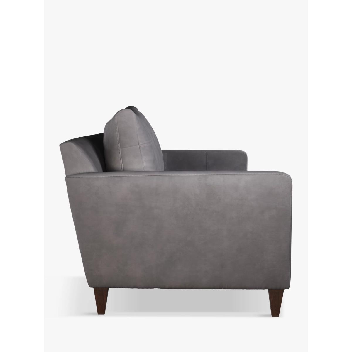 John Lewis & Partners Bailey Large 3 Seater Leather Sofa, Dark Leg – image 2
