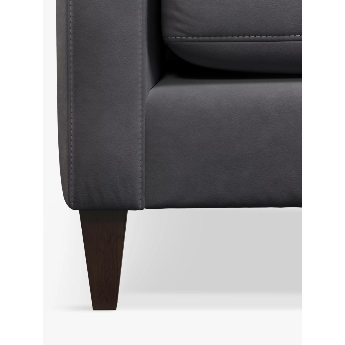 John Lewis & Partners Bailey Large 3 Seater Leather Sofa, Dark Leg – image 6