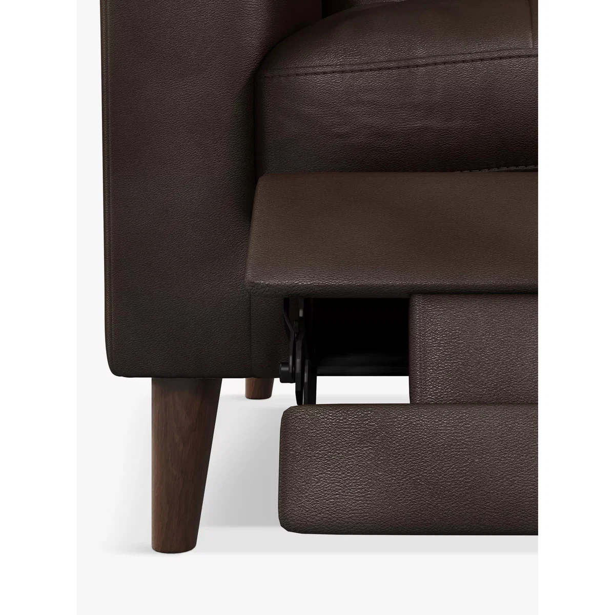 John Lewis & Partners Draper Motion Large 3 Seater Leather Sofa with Footrest Mechanism, Dark Leg – image 5