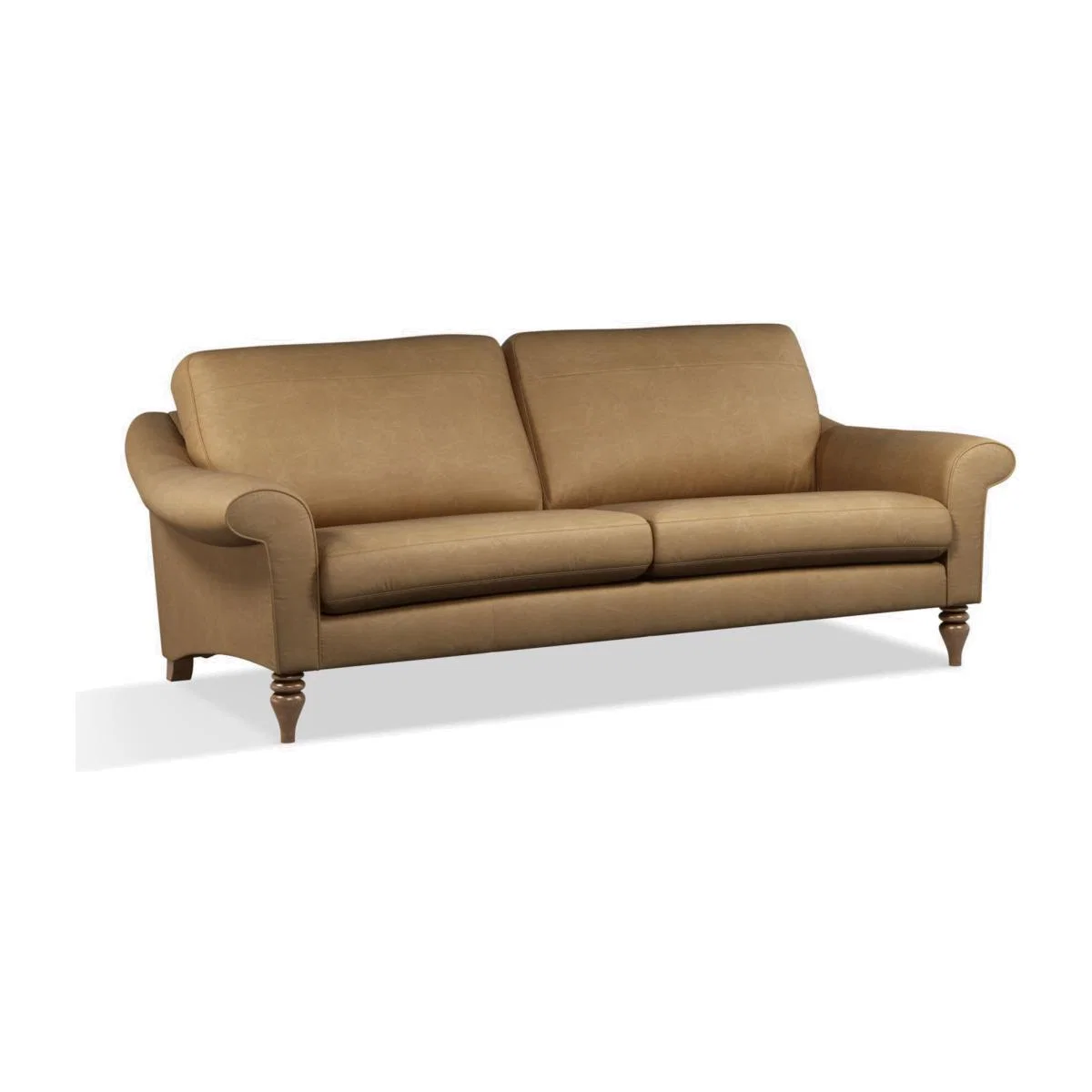 John Lewis & Partners Camber Grand 4 Seater Leather Sofa, Dark Leg – image 1
