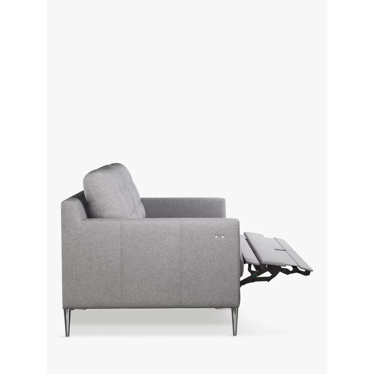 John Lewis & Partners Draper Motion Large 3 Seater Sofa with Footrest Mechanism, Metal Leg, Saga Grey – image 2
