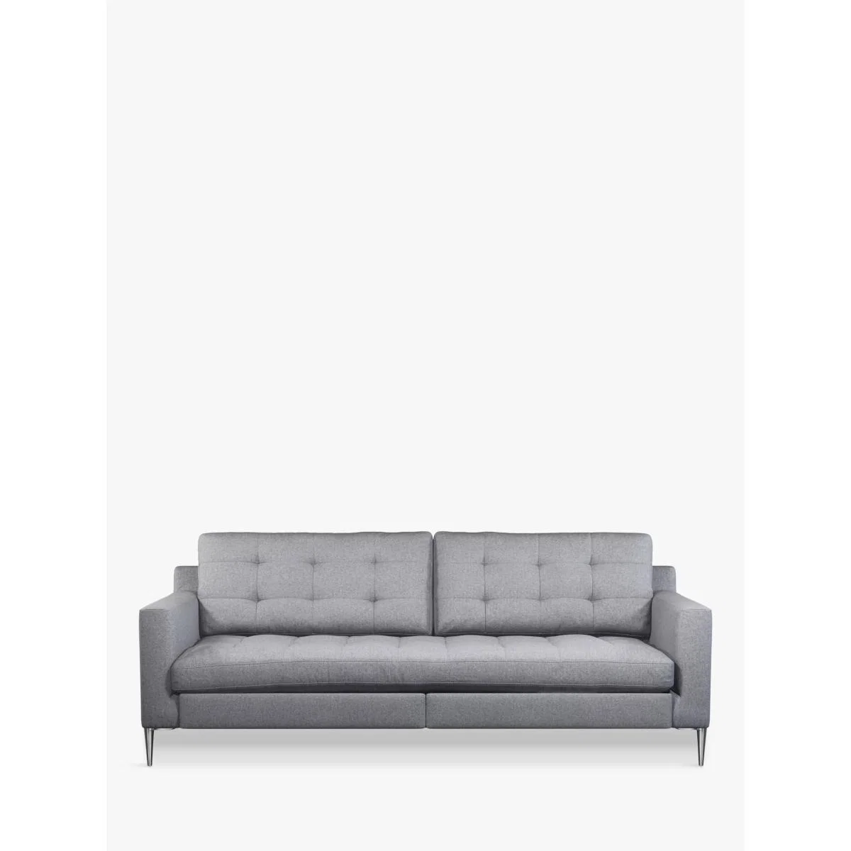 John Lewis & Partners Draper Motion Large 3 Seater Sofa with Footrest Mechanism, Metal Leg, Saga Grey – image 4