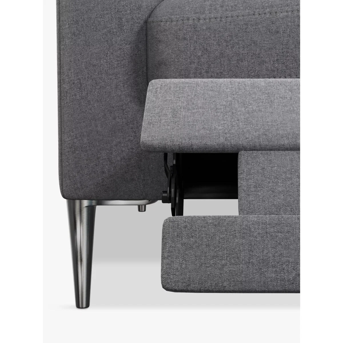 John Lewis & Partners Draper Motion Large 3 Seater Sofa with Footrest Mechanism, Metal Leg, Saga Grey – image 5