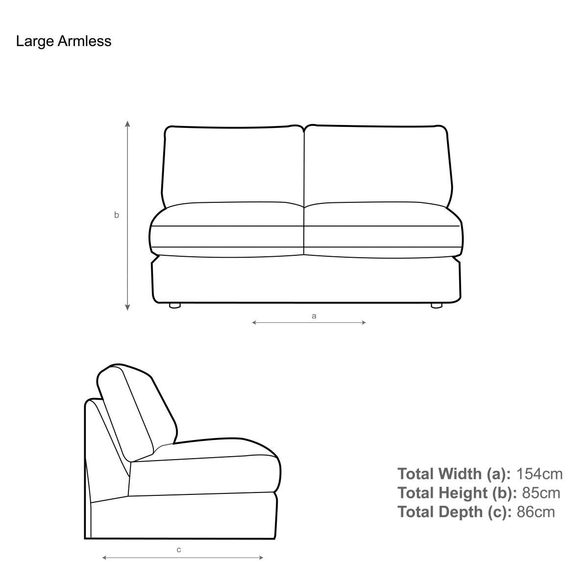 John Lewis & Partners Oliver Modular Large 3 Seater Armless Sofa Unit – image 6