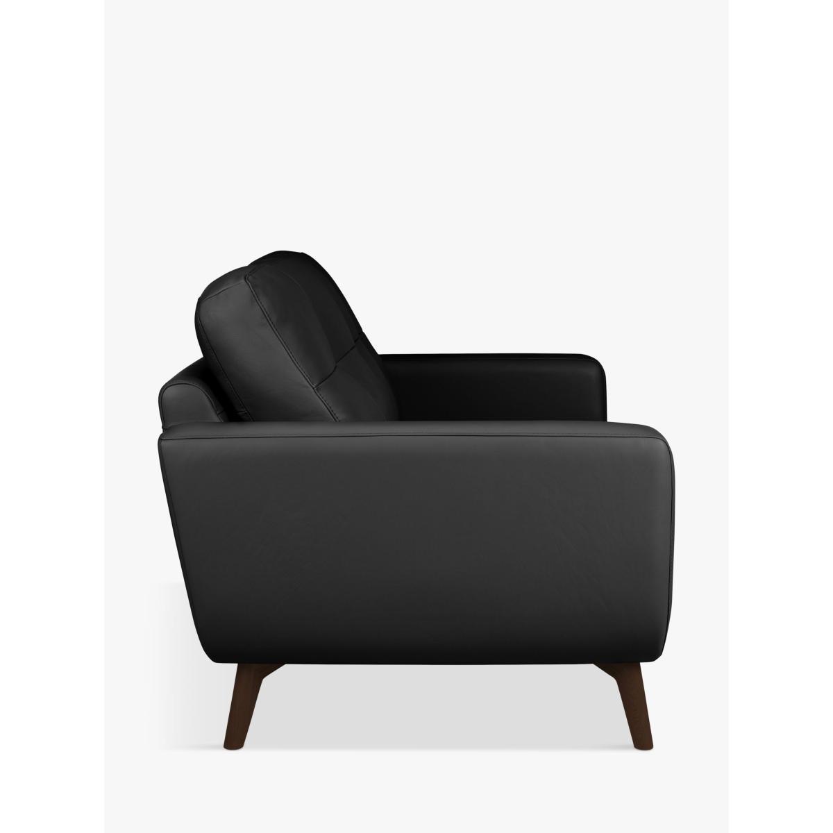 John Lewis & Partners Barbican Large 3 Seater Leather Sofa, Dark Leg – image 3