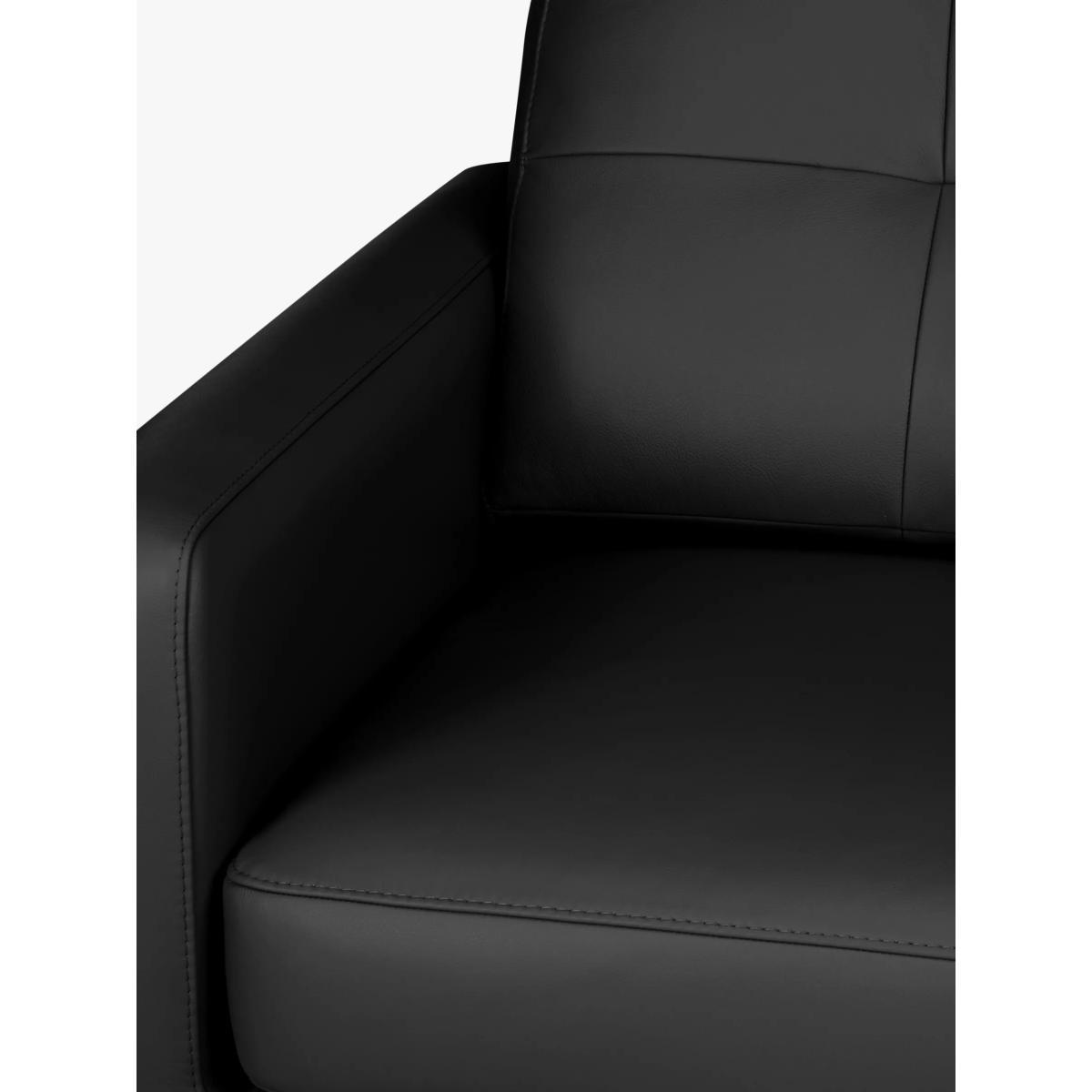 John Lewis & Partners Barbican Large 3 Seater Leather Sofa, Dark Leg – image 5