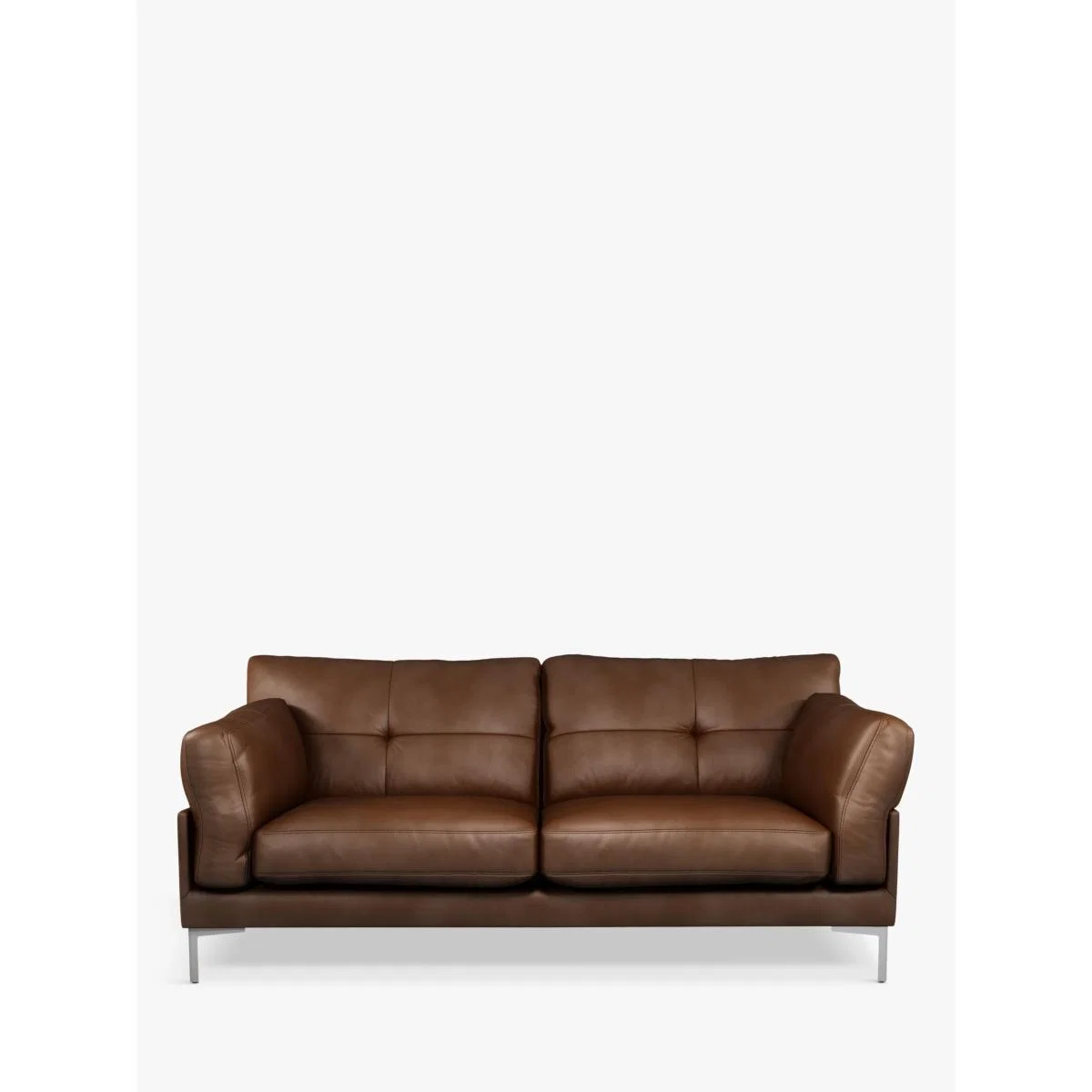 John Lewis & Partners Java II Medium 2 Seater Leather Sofa, Metal Leg – image 4