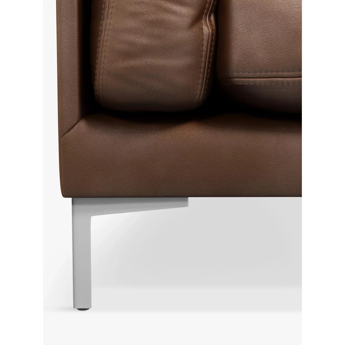 John Lewis & Partners Java II Medium 2 Seater Leather Sofa, Metal Leg – image 5