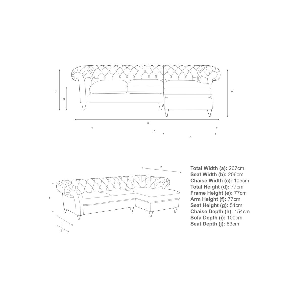John Lewis Cromwell 3 Seater RHF Chaise End – image 7
