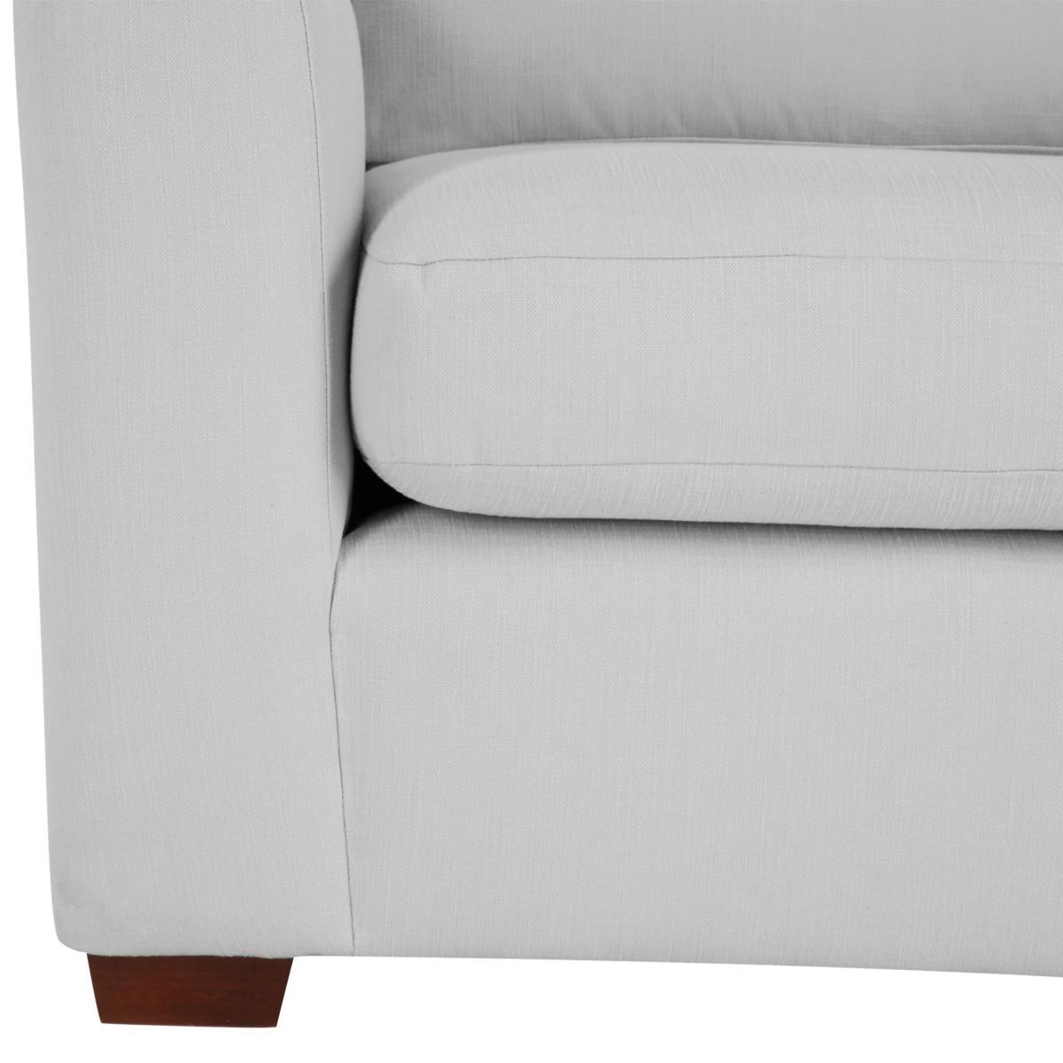 John Lewis & Partners Oliver Large 3 Seater Sofa, Light Leg, Aquaclean Matilda Steel – image 7