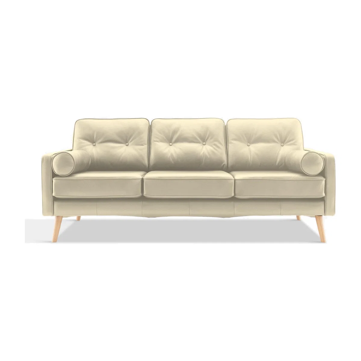 G Plan Vintage The Sixty Five Large 3 Seater Leather Sofa