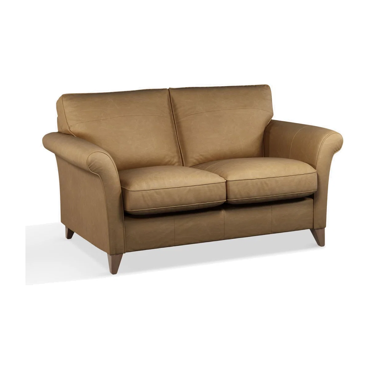 John Lewis & Partners Charlotte Small 2 Seater Leather Sofa, Dark Leg – image 1