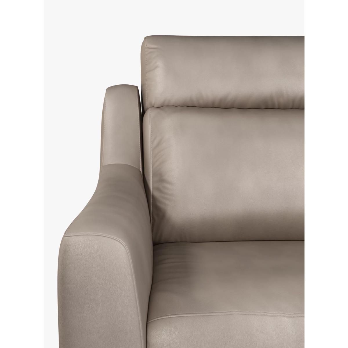 John Lewis & Partners Elevate Medium 2 Seater Power Recliner Leather Sofa, Dark Leg – image 3