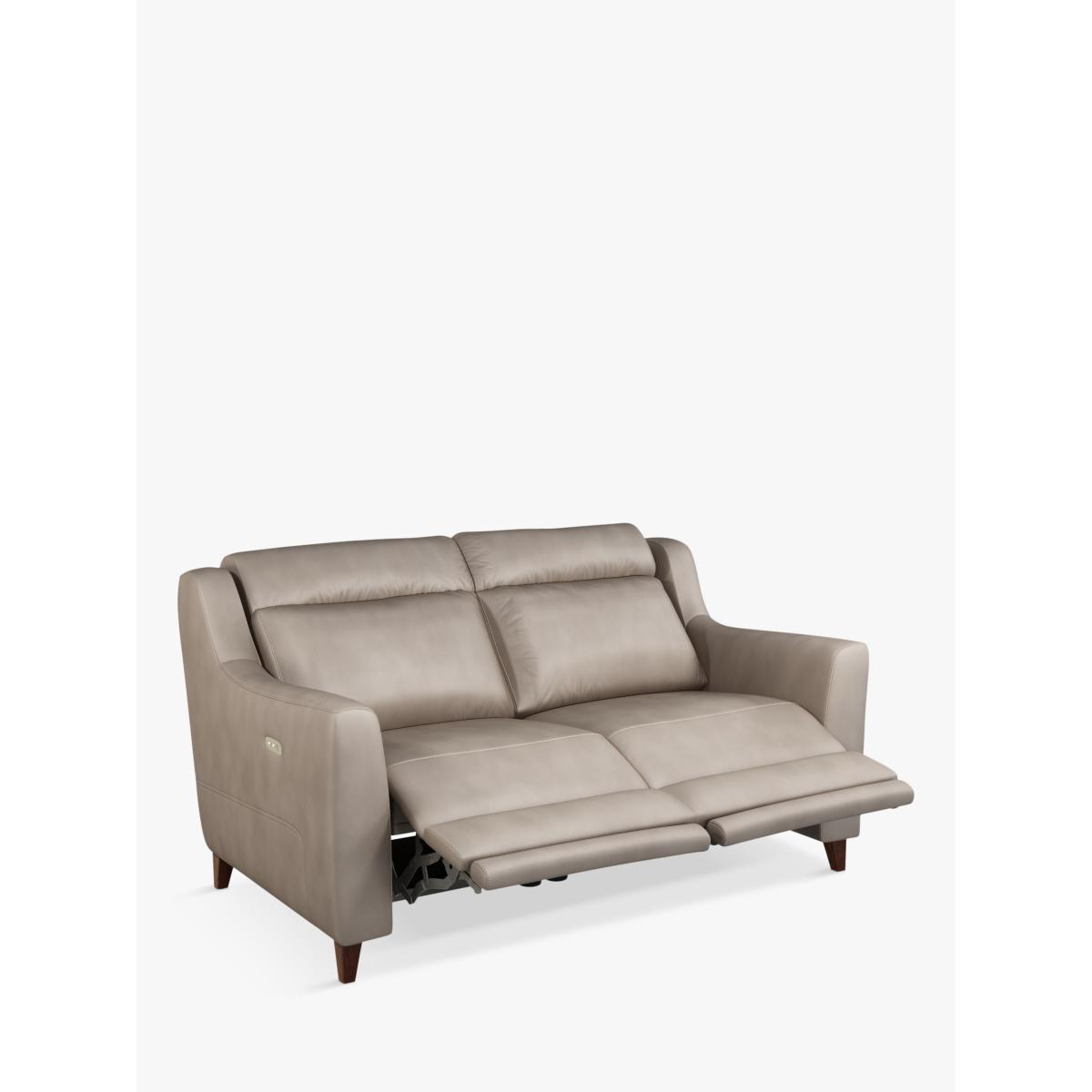 John Lewis & Partners Elevate Medium 2 Seater Power Recliner Leather Sofa, Dark Leg – image 7