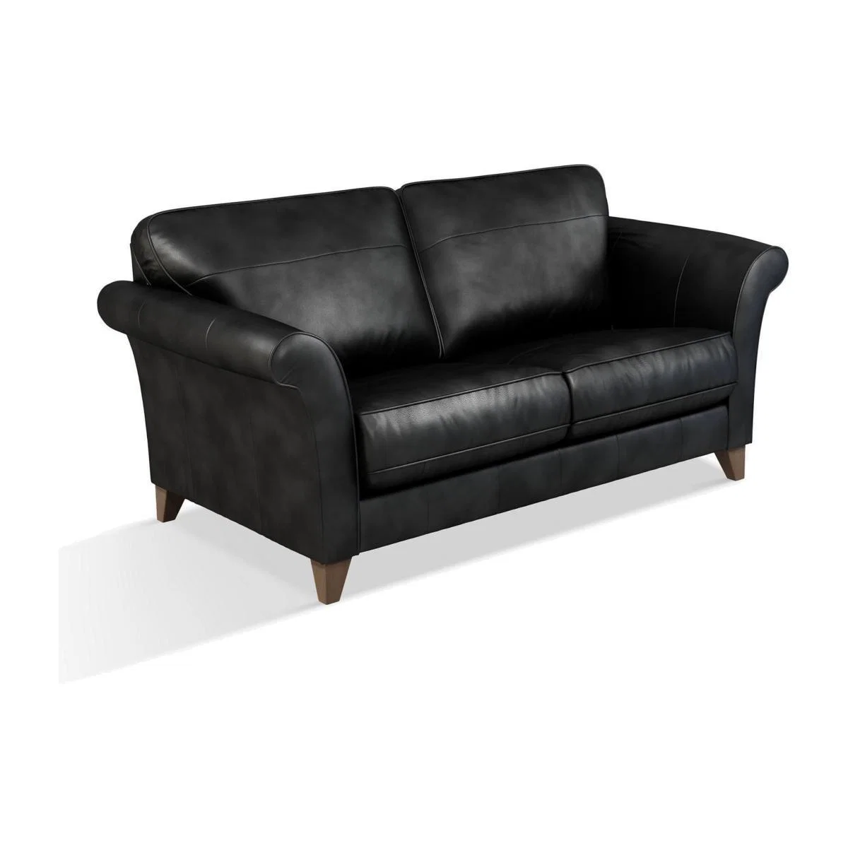 John Lewis & Partners Charlotte Large 3 Seater Leather Sofa, Dark Leg – image 1