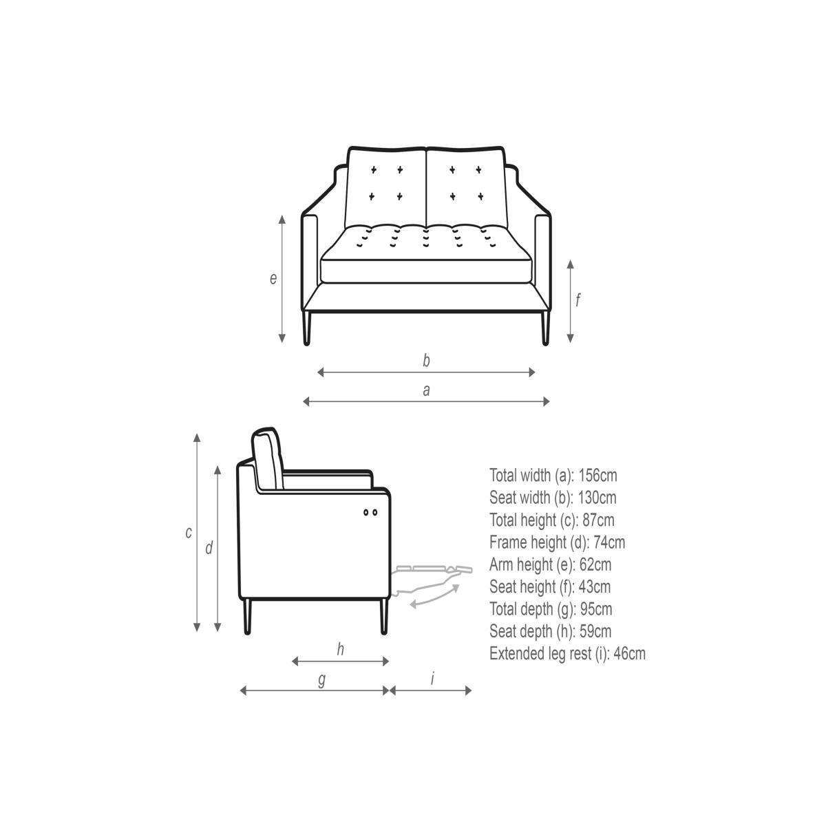 John Lewis & Partners Draper Motion Medium 2 Seater Sofa with Footrest Mechanism – image 6