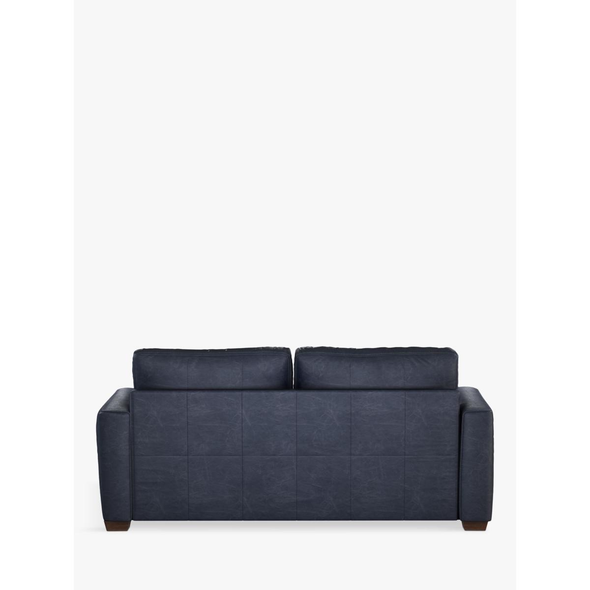 John Lewis & Partners Oliver Large 3 Seater Leather Sofa, Dark Leg – image 3