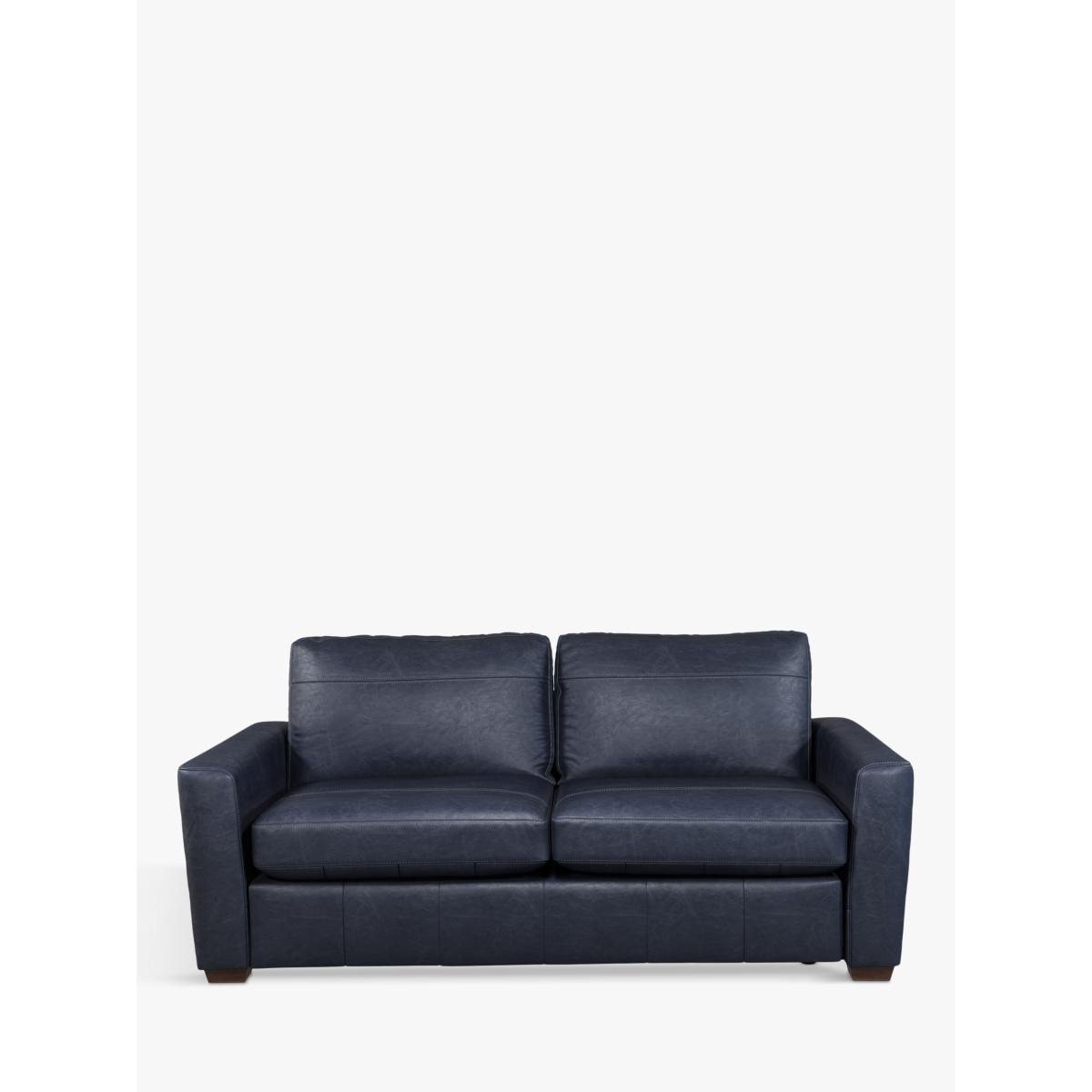 John Lewis & Partners Oliver Large 3 Seater Leather Sofa, Dark Leg – image 4