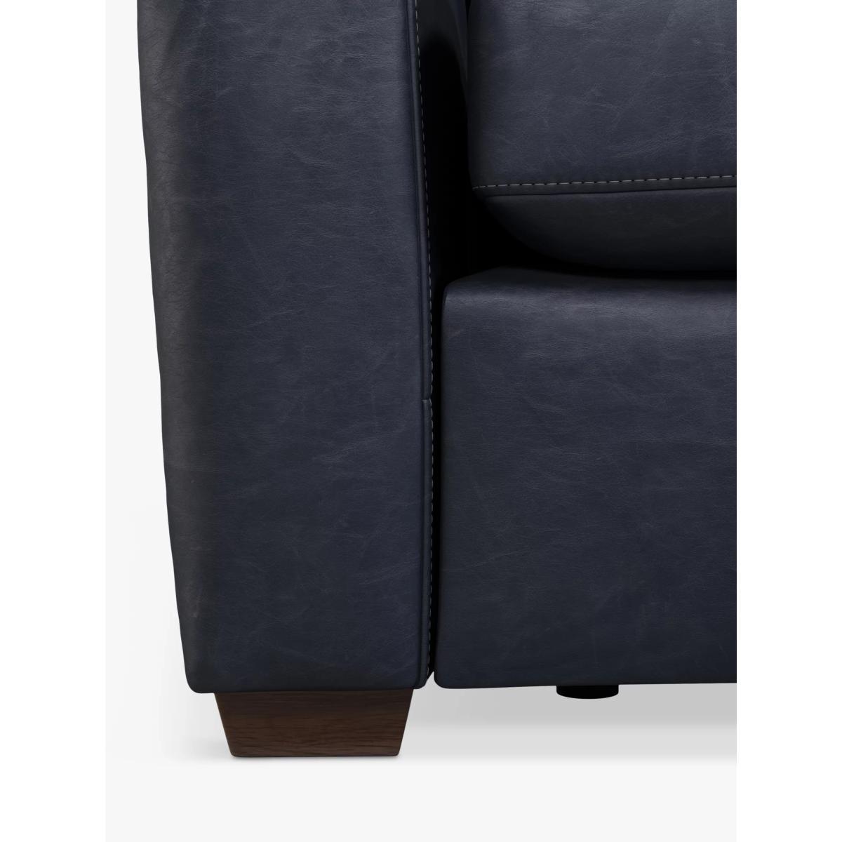 John Lewis & Partners Oliver Large 3 Seater Leather Sofa, Dark Leg – image 5