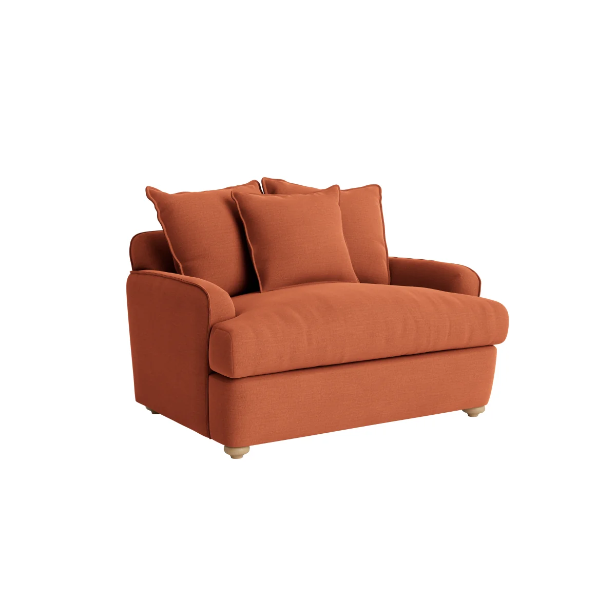 Smooch Love Seat Sofa Bed (Marmalade Clever Linen) – image 2