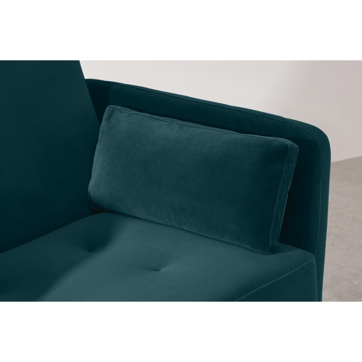 Harlow Sofa Bed with Storage, Coastal Blue Velvet – image 5