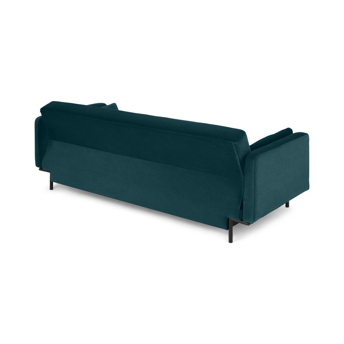 Harlow Sofa Bed with Storage, Coastal Blue Velvet – image 6