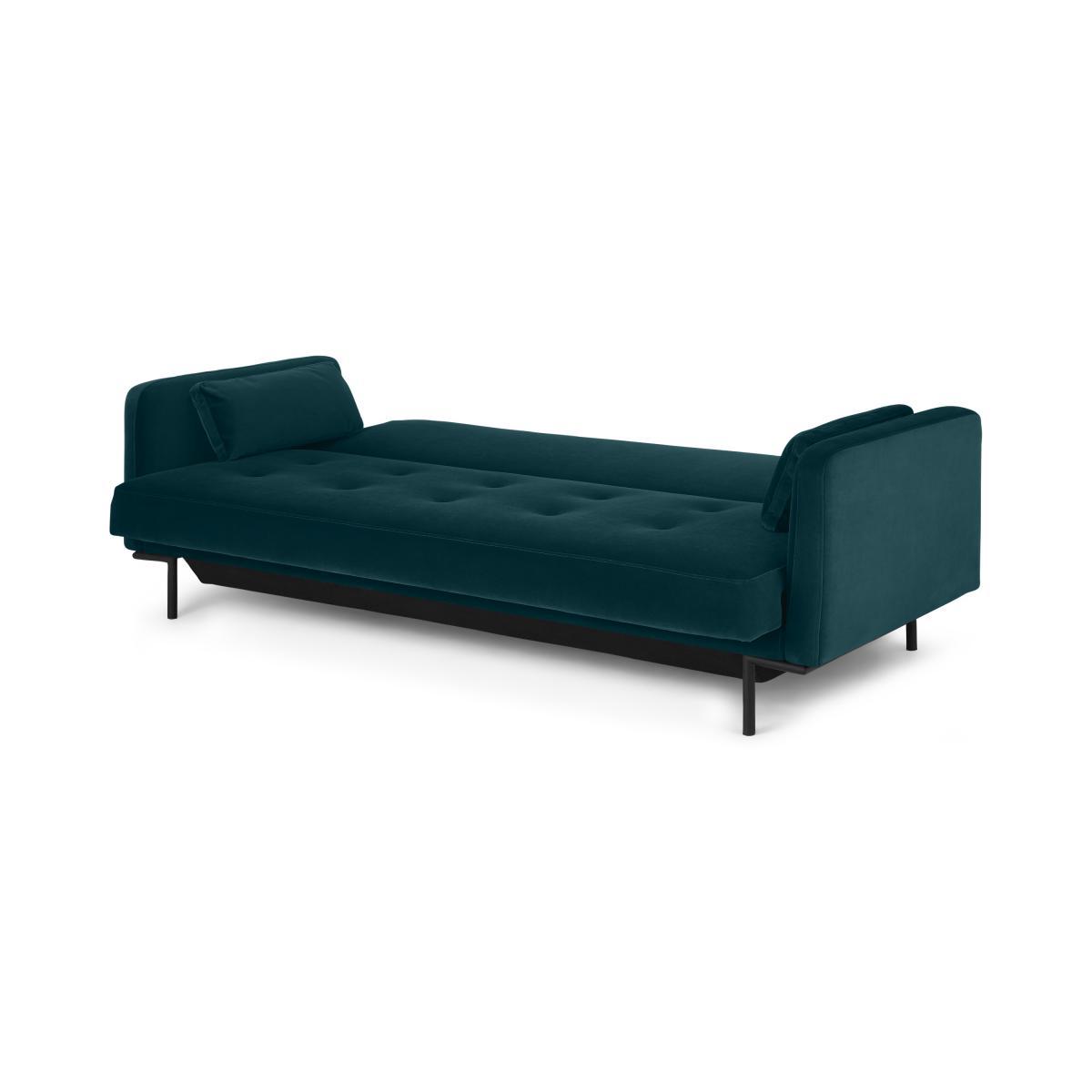 Harlow Sofa Bed with Storage, Coastal Blue Velvet – image 8