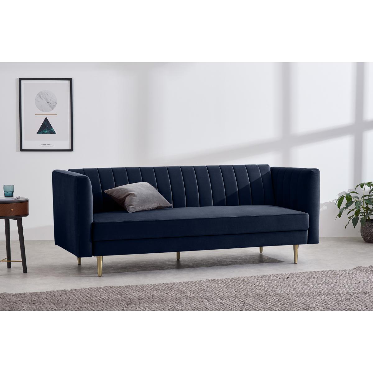 Amicie Sofa Bed, Monarch Blue Velvet – image 4