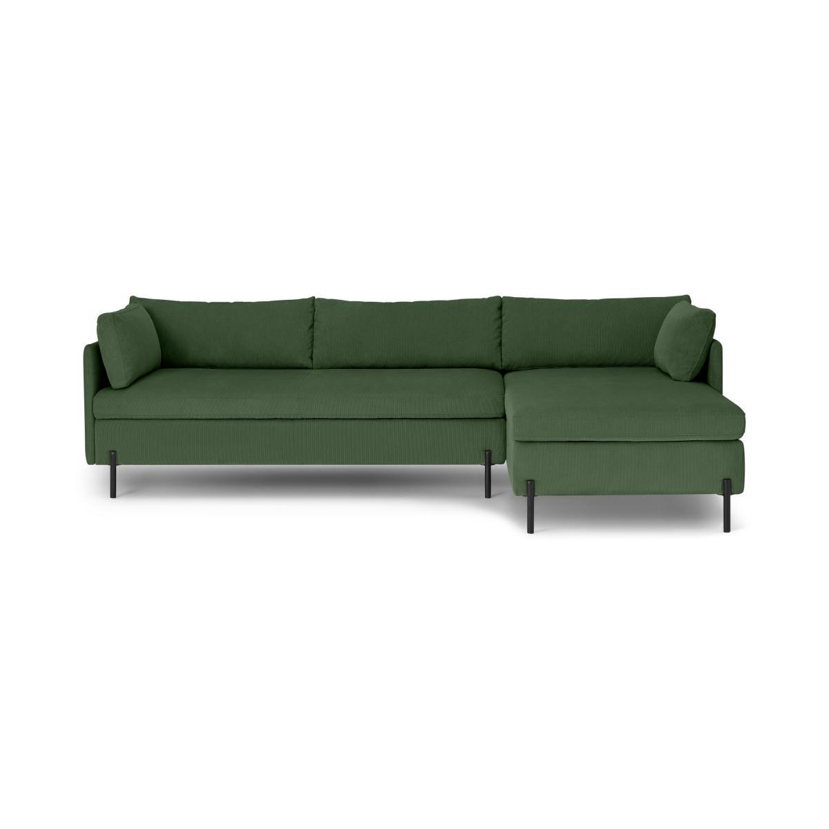 Zarina Right Hand Facing Chaise End Corner Sofa Bed, Meadow Corduroy Velvet – image 2