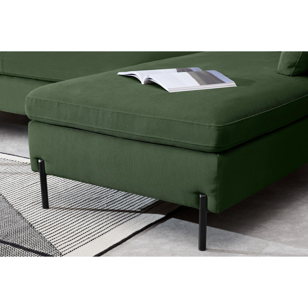 Zarina Right Hand Facing Chaise End Corner Sofa Bed, Meadow Corduroy Velvet – image 6