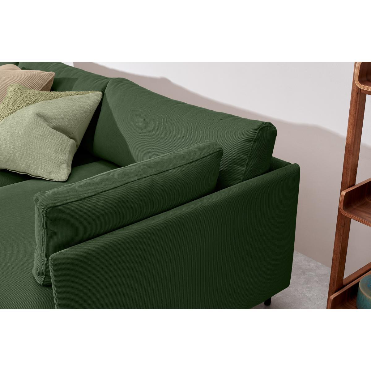 Zarina Right Hand Facing Chaise End Corner Sofa Bed, Meadow Corduroy Velvet – image 7
