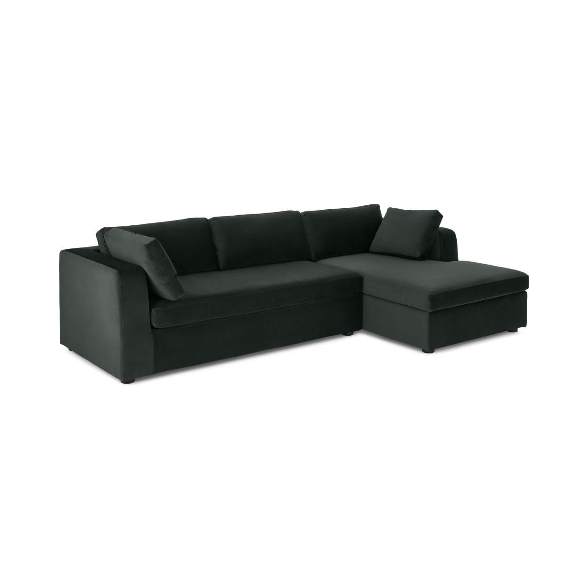 Mogen Right Hand Facing Chaise End Sofa Bed with Storage, Mourne Grey Velvet – image 3