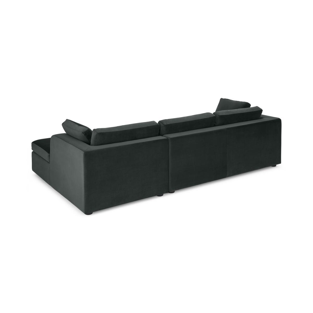 Mogen Right Hand Facing Chaise End Sofa Bed with Storage, Mourne Grey Velvet – image 6