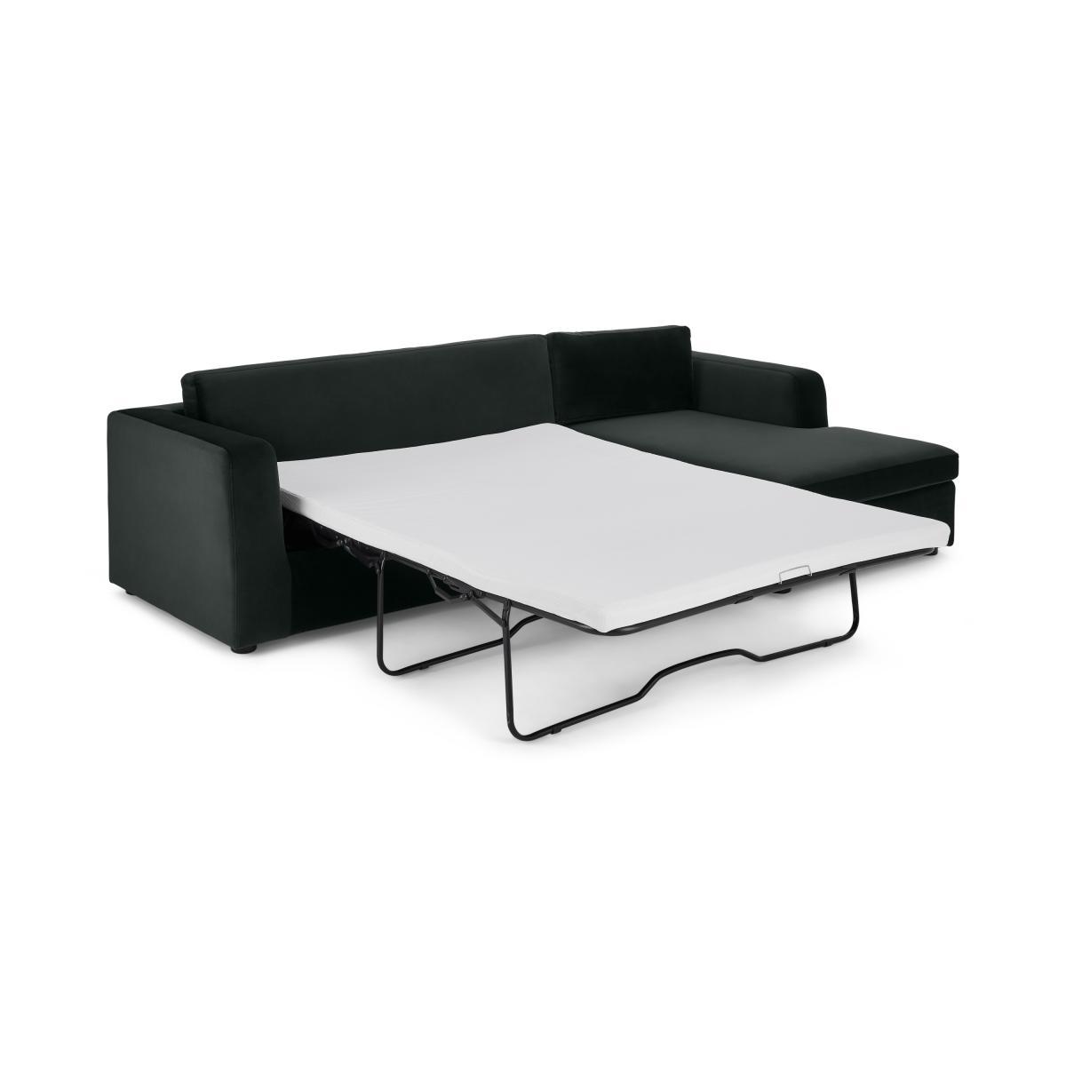 Mogen Right Hand Facing Chaise End Sofa Bed with Storage, Mourne Grey Velvet – image 8