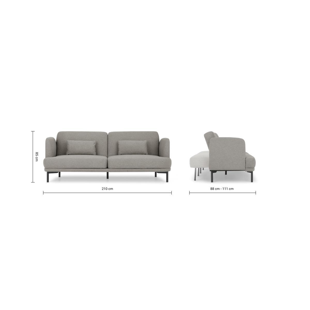 Herman Click Clack Sofa Bed, Manhattan Grey – image 10