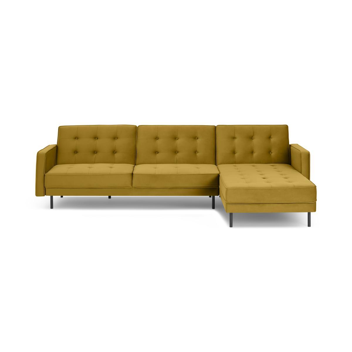Rosslyn Right Hand Facing Chaise End Click Clack Sofa Bed, Vintage Gold Velvet – image 2