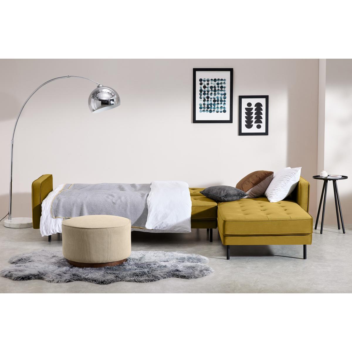 Rosslyn Right Hand Facing Chaise End Click Clack Sofa Bed, Vintage Gold Velvet – image 5