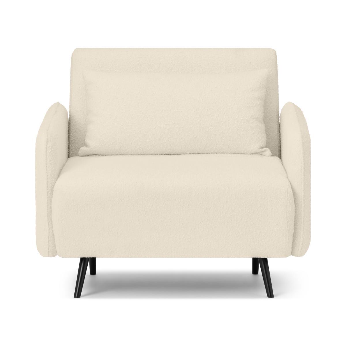 Hettie Single Click Clack Sofa Bed, Whitewash Boucle – image 2