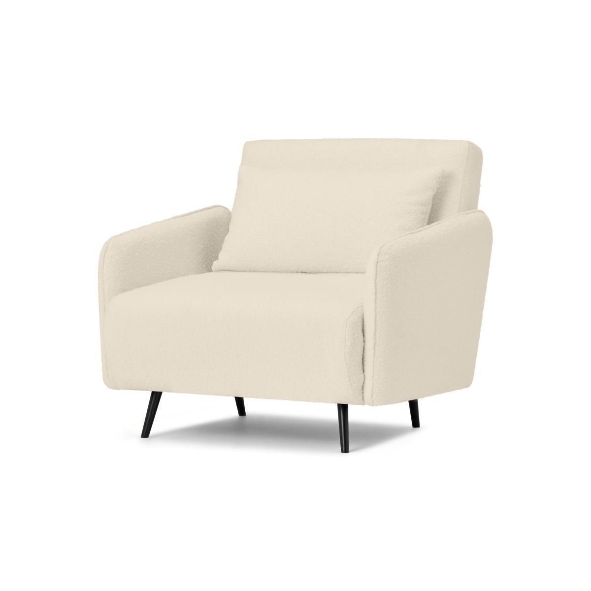 Hettie Single Click Clack Sofa Bed, Whitewash Boucle – image 3