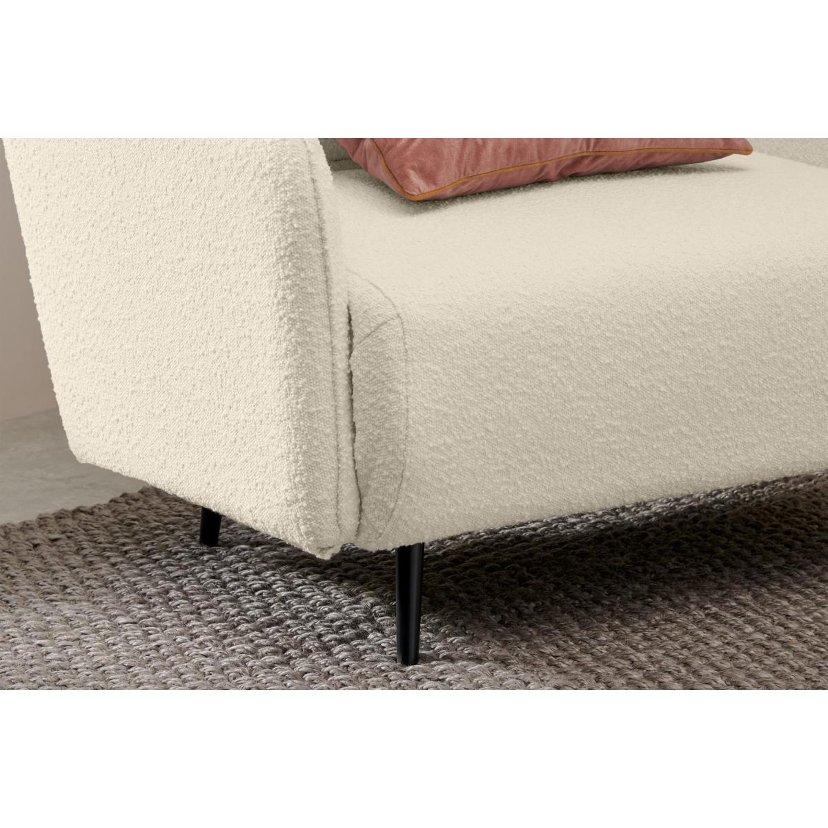 Hettie Single Click Clack Sofa Bed, Whitewash Boucle – image 7